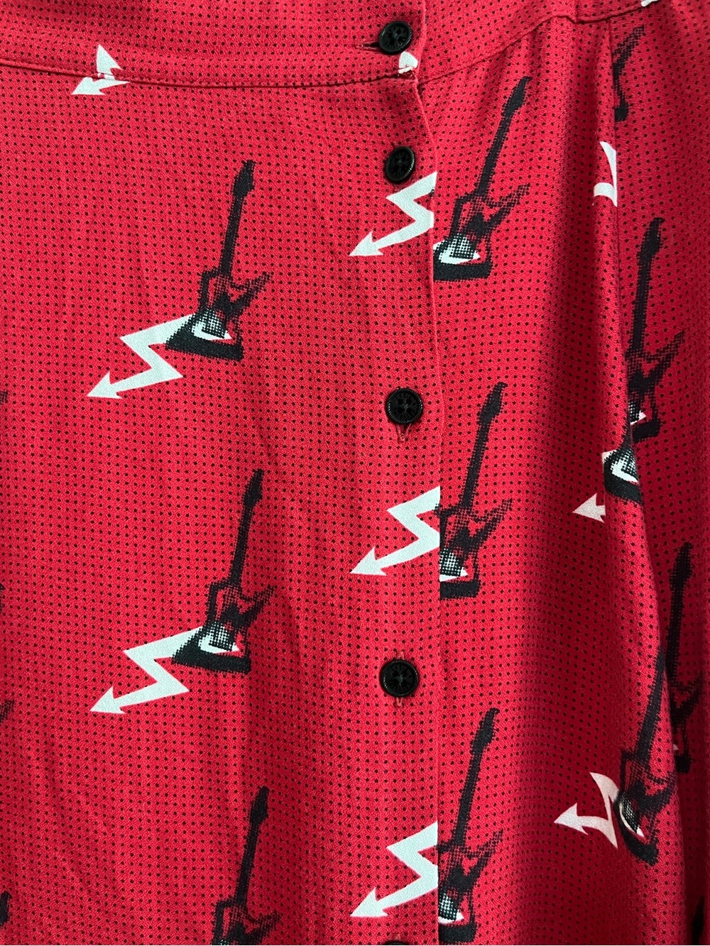 Zadig & Voltaire Rouge June Guitare Midi Skirt, Size 38 / Medium - Picture 7 of 13